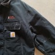 画像3: 【XL/XXL】2000s メキシコ製 carhartt トラディショナルコート ジャケット ブラック 黒■ビンテージ オールド アメリカ古着 カーハート (3)