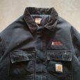 画像2: 【XL/XXL】2000s メキシコ製 carhartt トラディショナルコート ジャケット ブラック 黒■ビンテージ オールド アメリカ古着 カーハート (2)
