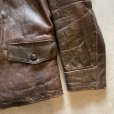 画像4: 【S/M】50s WINDWARD ホースハイド レザージャケット 茶■ビンテージ レトロ アメリカ古着 40s 馬 革ジャン スポジャケ (4)