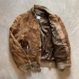 画像7: 【S】70s HOWARD'S スエードレザージャケット ブラウン 茶■ビンテージ レトロ アメリカ古着 60s ジップアップ 革ジャン MA-1 (7)