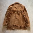 画像10: 【L】70s USA製 Pioneer Wear フリンジ スエードレザージャケット ブラウン 茶■ビンテージ レトロ アメリカ古着 革ジャン ウエスタン (10)