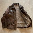 画像6: 【S/M】50s WINDWARD ホースハイド レザージャケット 茶■ビンテージ レトロ アメリカ古着 40s 馬 革ジャン スポジャケ (6)