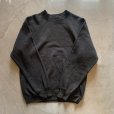 画像4: 【M/L】80s-90s USA製 Fruit of the Loom ラグランスウェット ブラック 黒無地■ビンテージ オールド アメリカ古着 トレーナー フルーツ (4)
