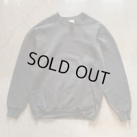 【M/L】80s-90s USA製 Fruit of the Loom ラグランスウェット ブラック 黒無地■ビンテージ オールド アメリカ古着 トレーナー フルーツ