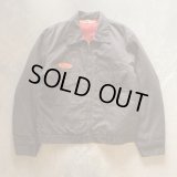 【L/XL 44】70s「Ken」ワッペン付き ワークジャケット ブラウン 茶色■ビンテージ オールド アメリカ古着 ジップ 裏キルティング No.1