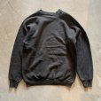 画像6: 【M/L】80s-90s USA製 Fruit of the Loom ラグランスウェット ブラック 黒無地■ビンテージ オールド アメリカ古着 トレーナー フルーツ (6)