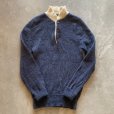 画像5: 【Ladies】NORTHERN ISLES ヘンリーネック ウールセーター ニット 青×生成り色■ビンテージ オールド レトロ アメリカ古着 レディース (5)
