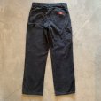 画像7: 【W34】Dickies ダック地 ペインターパンツ ブラック 黒■オールド アメリカ古着 ディッキーズ ワークウェア No.1 (7)