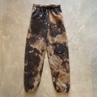 【M】FRUIT OF THE LOOM ブリーチ スウェットパンツ 総柄■アメリカ古着 フルーツオブザルーム タイダイ