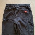 画像8: 【W34】Dickies ダック地 ペインターパンツ ブラック 黒■オールド アメリカ古着 ディッキーズ ワークウェア No.1 (8)