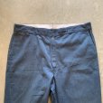 画像2: 【W42】90s USA製 Dickies 874 ワークパンツ ネイビー 紺色■ビンテージ オールド アメリカ古着 ディッキーズ タロンジップ (2)
