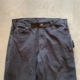 画像2: 【W34】Dickies ダック地 ペインターパンツ ブラック 黒■オールド アメリカ古着 ディッキーズ ワークウェア No.2 (2)