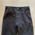 画像2: 【W34】Dickies ダック地 ペインターパンツ ブラック 黒■オールド アメリカ古着 ディッキーズ ワークウェア No.1 (2)