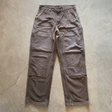 【W30(W31)】カーハート ダック地 ダブルニーペインターパンツ 茶系■ビンテージ オールド アメリカ古着 Carhartt