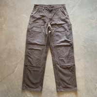 【W30(W31)】カーハート ダック地 ダブルニーペインターパンツ 茶系■ビンテージ オールド アメリカ古着 Carhartt