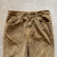 画像2: 【W32(W31)】70s USA製 Wrangler フレア コーデュロイパンツ ブラウン 茶系■ビンテージ オールド アメリカ古着 刺繍 ラングラー (2)