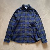 【L/XL】ブルックスブラザーズ 長袖ボタンダウンシャツ ライトネルシャツ チェック■ビンテージ オールド アメリカ古着 ブラックウォッチ