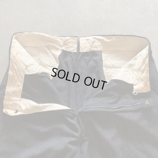 画像5: 【W33】50s-60s UNKNOWN 2タック ウールスラックスパンツ ブラック 黒ストライプ■ビンテージ オールド レトロ アメリカ古着 ロカビリー