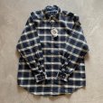 画像4: 【M/L】デッドストック WOODS&GRAY 長袖シャツ 緑チェック■ビンテージ オールド アメリカ古着 90s ボタンダウン (4)