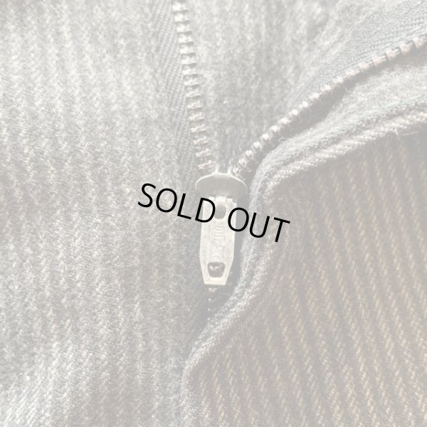 画像4: 【W33】50s-60s UNKNOWN 2タック ウールスラックスパンツ ブラック 黒ストライプ■ビンテージ オールド レトロ アメリカ古着 ロカビリー