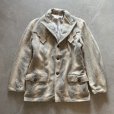 画像1: 【L】50s-60s UNKNOWN ウエスタンヨーク ウール テーラードジャケット オンブレ ストライプ■ビンテージ オールド レトロ アメリカ古着 (1)