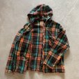 画像9: 【Ladies or S】カナダ製 harmony ウールジャケット オレンジチェック■ビンテージ オールド レトロ アメリカ古着 ジップパーカー (9)
