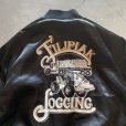 画像2: 【S/M or Ladies】80s USA製 King Louie ナイロンサテンジャケット ブラック 黒■ビンテージ オールド レトロ アメリカ古着 ジャンパー (2)