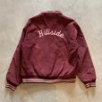 画像1: 【M/L】USA製 Billington 刺繍 コーデュロイジャケット えんじ■ビンテージ オールド レトロ アメリカ古着 スタジャン 80s/90s (1)