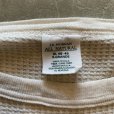 画像3: 【M/L】USA製 J.E.MORGAN オールコットン サーマルシャツ 白 生成り■ビンテージ アメリカ古着 アンダーウェア インナー ロンT ワッフル (3)