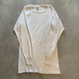 画像6: 【2XL/3XL】USA製 SUPER LONG JOHNS 綿ポリ サーマルシャツ 白 生成り■ビンテージ アメリカ古着 アンダーウェア インナー ロンT ハニカム (6)