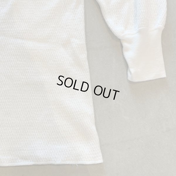 画像5: 【2XL/3XL】USA製 SUPER LONG JOHNS 綿ポリ サーマルシャツ 白 生成り■ビンテージ アメリカ古着 アンダーウェア インナー ロンT ハニカム