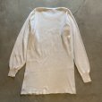 画像8: 【2XL/3XL】USA製 SUPER LONG JOHNS 綿ポリ サーマルシャツ 白 生成り■ビンテージ アメリカ古着 アンダーウェア インナー ロンT ハニカム (8)
