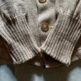画像8: 【S/M】40s-50s PILGRIM ウールニット カーディガン セーター ベージュ 無地■ビンテージ オールド アメリカ古着 ピルグリム (8)