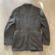 画像10: 【XS/S】USA製 ハリスツイード ウール テーラードジャケット グレー■ビンテージ オールド レトロ アメリカ古着 ブレザー (10)