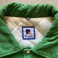 画像3: 【XXL】90s USA製 Rennoc コーデュロイスタジャン ジャケット 緑■ビンテージ オールド レトロ アメリカ古着 アワード (3)