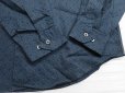 画像4: デッドストック 60's HORRIS 小紋柄 長袖シャツ M 紺/ビンテージ (4)