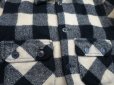 画像4: 50's ヘラクレス ウールシャツジャケット S 白×黒/ビンテージ