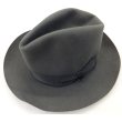 画像1: ボルサリーノ 中折れウールハット イタリア製 58cm/ビンテージ 帽子 (1)