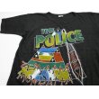 画像1: 80's THE POLICE ポリス パキ綿 バンドTシャツ L 黒/ビンテージ (1)