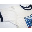 画像3: 70's スピロアグニュー リンガーTシャツ L/ビンテージ 染み込みプリント (3)