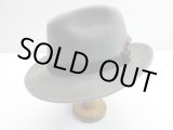 画像: ロイヤルステットソン STETSON 中折れ 起毛 フェルトハット 59cm 7 3/8 グレー/ビンテージ オールド 帽子