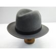 画像4: ロイヤルステットソン STETSON 中折れ 起毛 フェルトハット 59cm 7 3/8 グレー/ビンテージ オールド 帽子 (4)