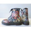 画像3: イングランド製 Dr martens ドクターマーチン 8ホールブーツ 23.0〜23.5cm UK4〜5 花柄/ビンテージ オールド (3)