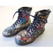 画像1: イングランド製 Dr martens ドクターマーチン 8ホールブーツ 23.0〜23.5cm UK4〜5 花柄/ビンテージ オールド (1)