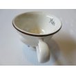画像2: レプリカ BAILEYS ベイリーズ コーヒーカップ ホワイト 白/ビンテージ アンティーク アメリカ雑貨 陶器 食器 ノベルティ 顔 (2)