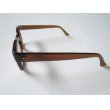 画像3: 60's POCO ウェリントン セルフレーム ブラウン 茶色/ビンテージ 眼鏡 アイウェア USA製 セーフティ 2 (3)