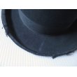画像6: 40's〜50's KINGSWAY ボーラーハット 57.5cm 黒 ブラック/ビンテージ アンティーク オールド アメリカ古着 帽子 リボン 英国 紳士 (6)
