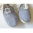 画像5: SALE!! Keds ケッズ デッキスニーカー 24cm 総柄 水色 リーフ柄/オールド アメリカ古着 レディース シューズ (5)