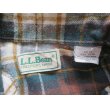 画像4: ◆ キッズ 80's LL BEAN エルエルビーン ライトネル 長袖シャツ 12 緑チェック/ビンテージ オールド アメリカ古着 レトロ 子供服 USA製 (4)