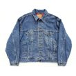 画像1: ◆ 90's USA製 Levi's リーバイス 70417 裏ネル デニムジャケット ジージャン M(XL相当)/ビンテージ オールド アメリカ古着 レトロ  (1)